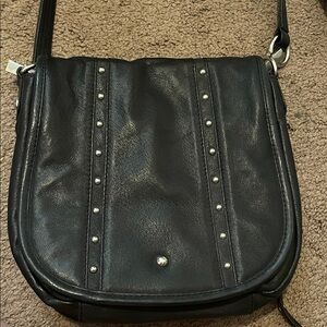 Gun Tote’n Mamas Black Studded Crossbody Bag
